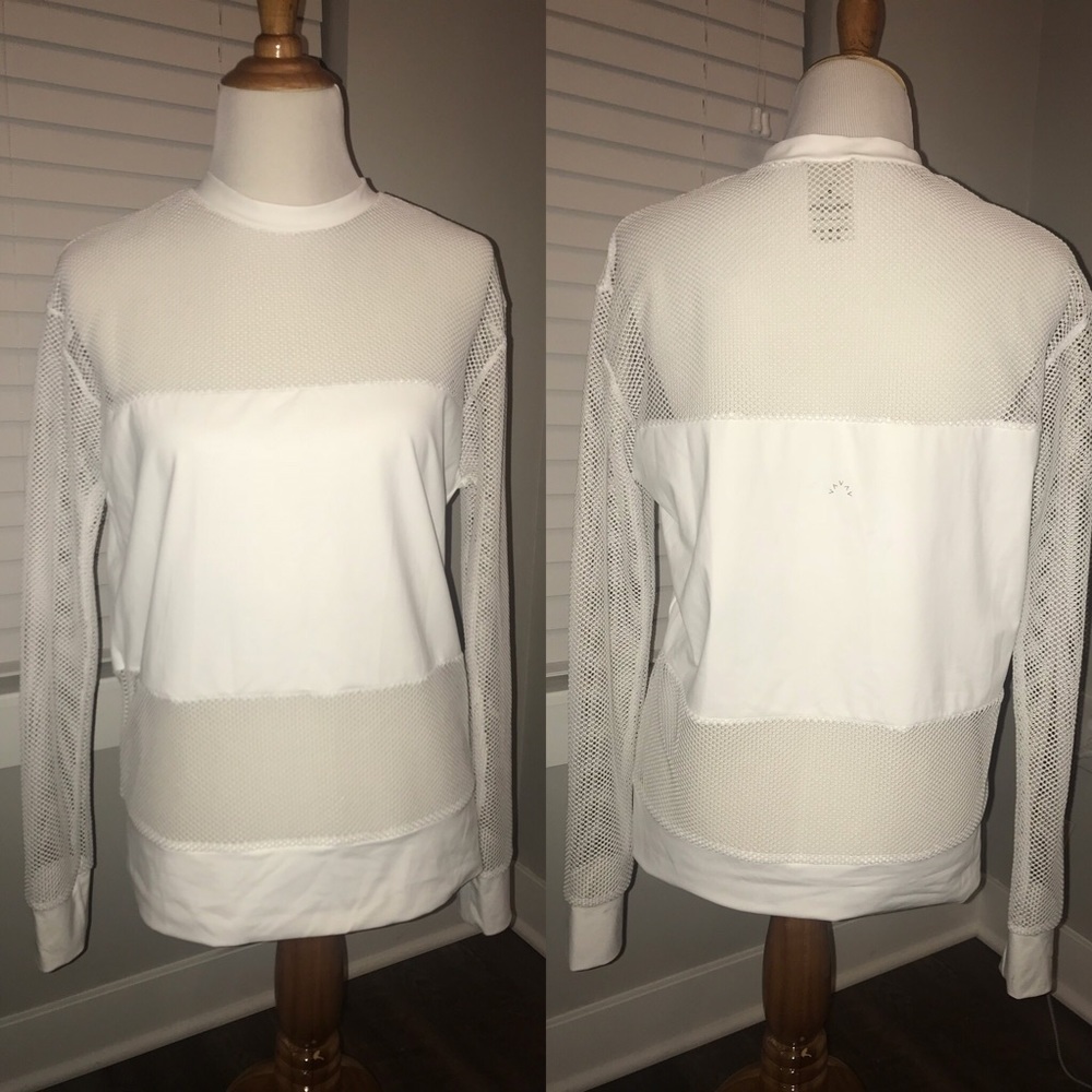 white mesh swim top - size M worn once